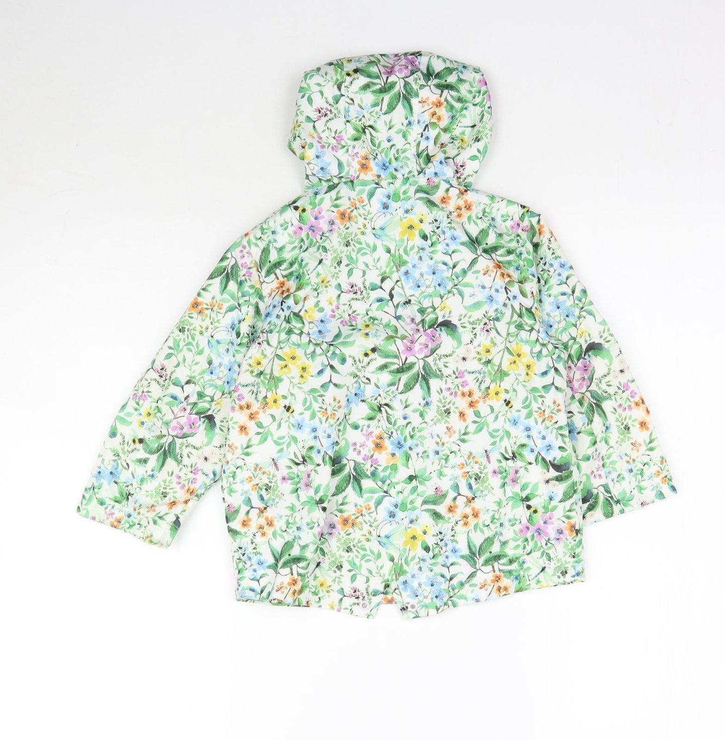 NEXT Girls Multicoloured Floral  Rain Coat Coat Size 2-3 Years