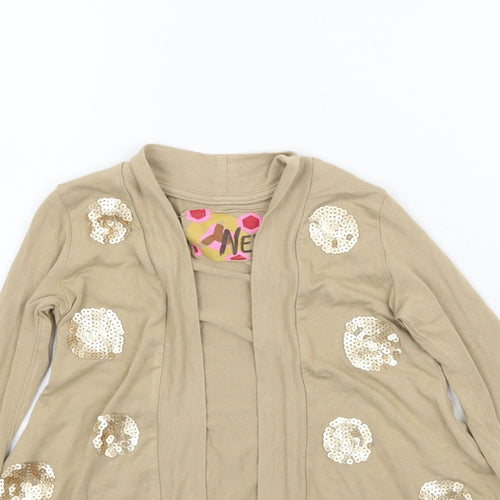 NEXT Girls Beige   Cardigan Jumper Size 3 Years