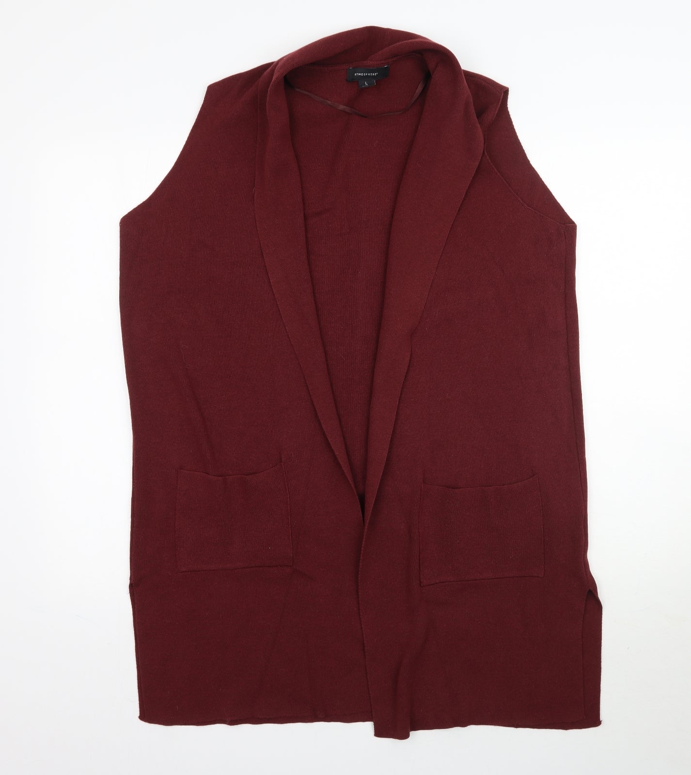 Atmosphere Womens Red  Knit Cardigan Jumper Size L