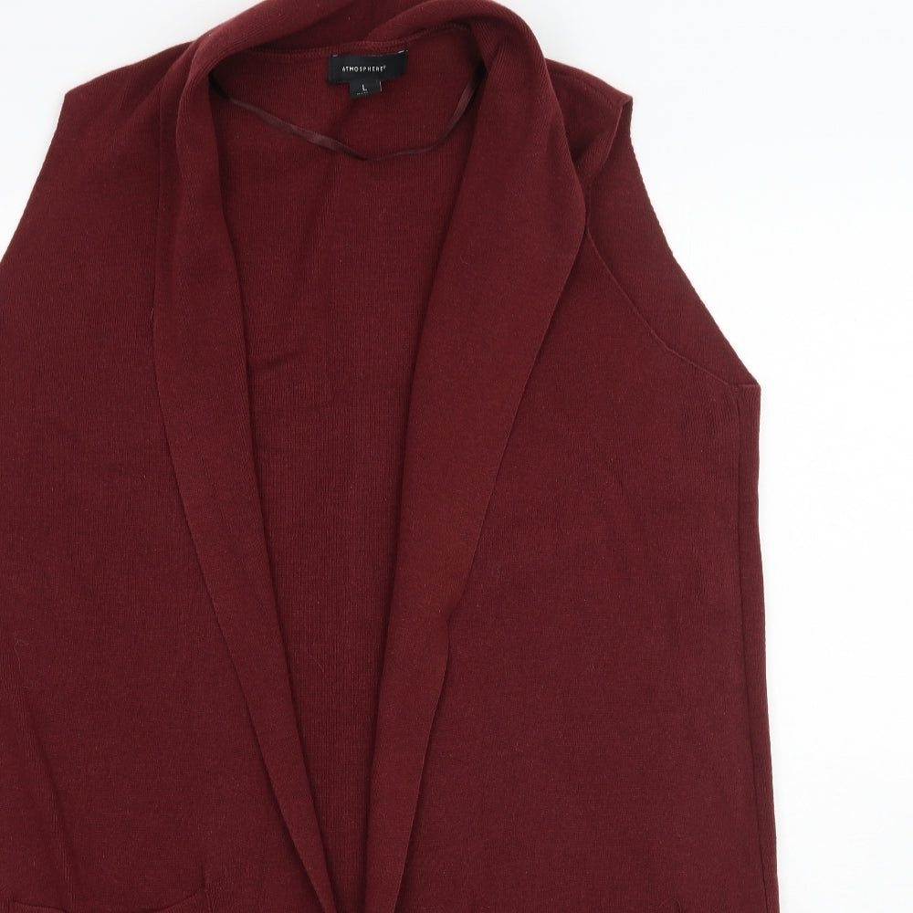 Atmosphere Womens Red  Knit Cardigan Jumper Size L