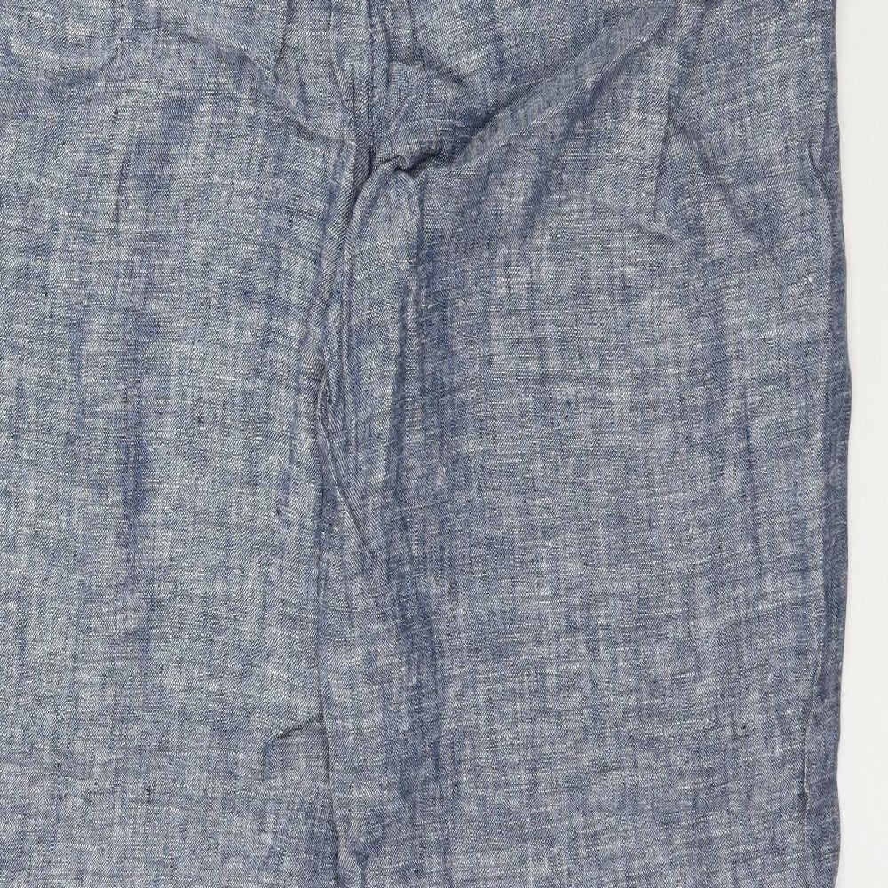 Papaya Womens Blue   Trousers  Size 12 L30 in