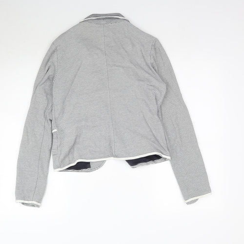 NEXT Womens White Striped  Jacket Blazer Size S