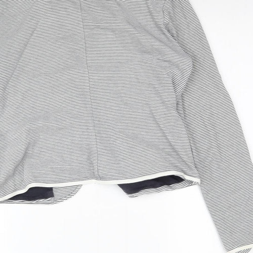 NEXT Womens White Striped  Jacket Blazer Size S