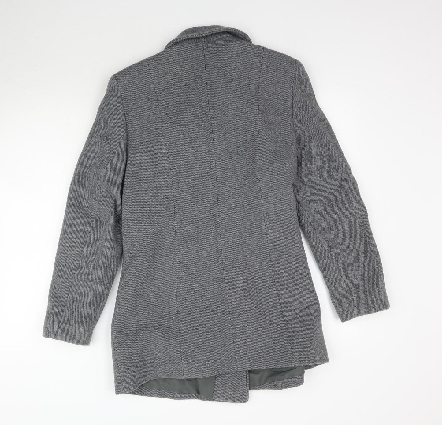 Dorothy Perkins Womens Grey   Pea Coat Coat Size 12