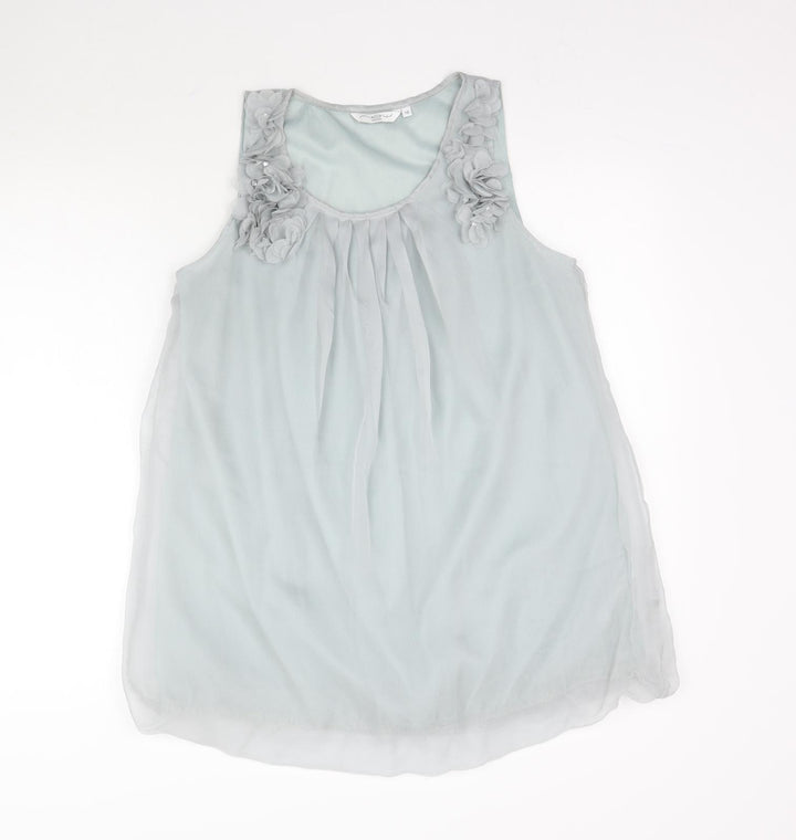 New Look Womens Blue Basic Blouse Size 12