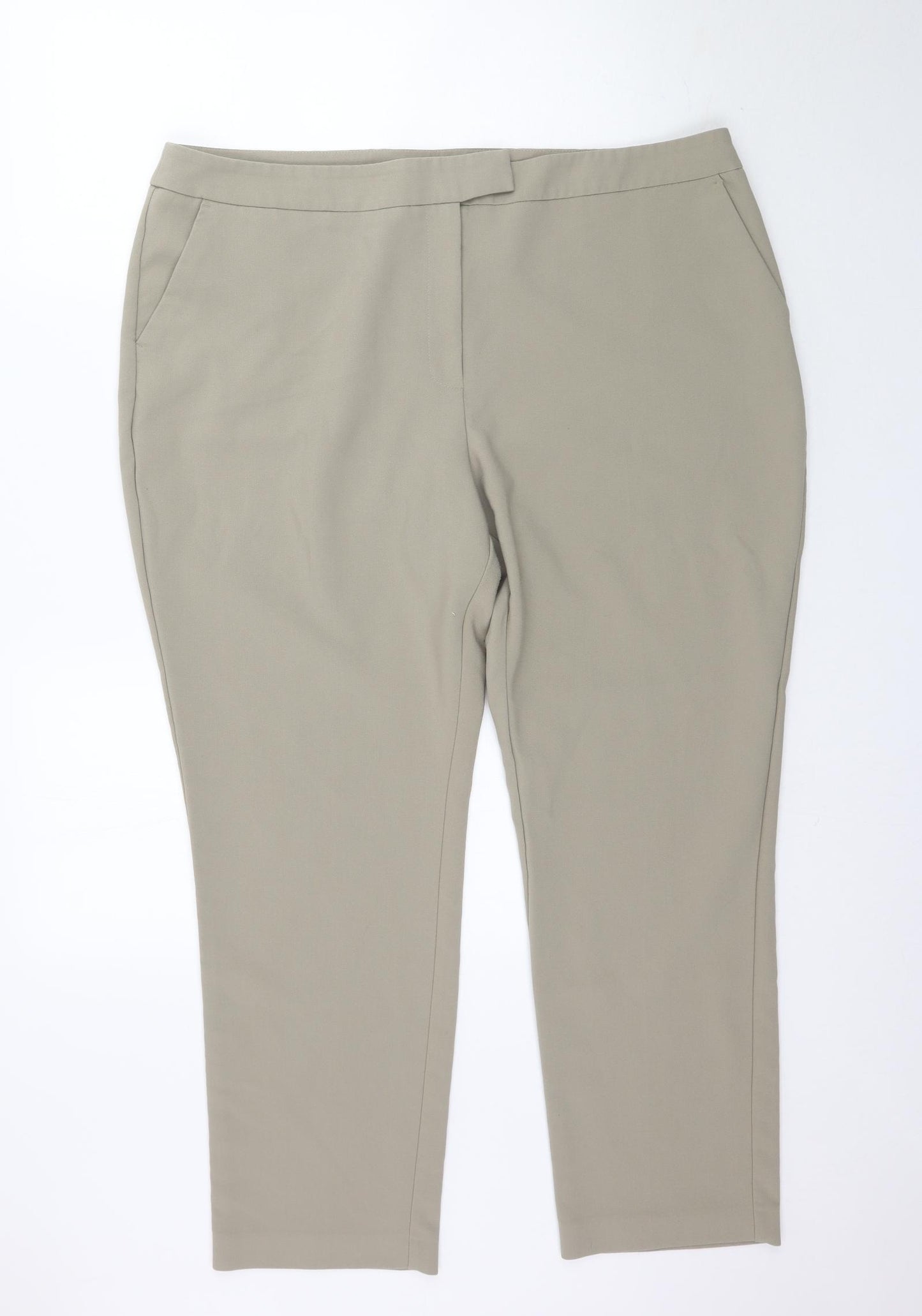 By Very Womens Beige   Trousers  Size 20 L28 in