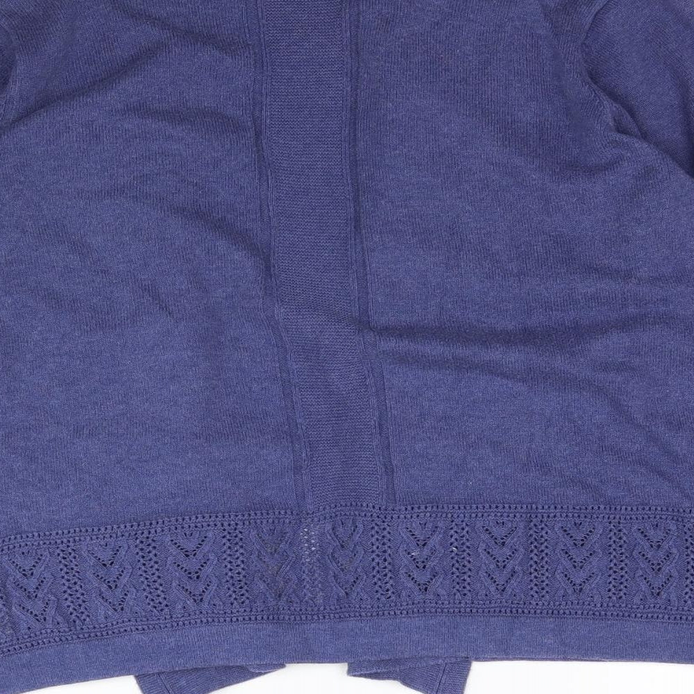 Marks and Spencer Womens Blue  Knit Cardigan Jumper Size 14