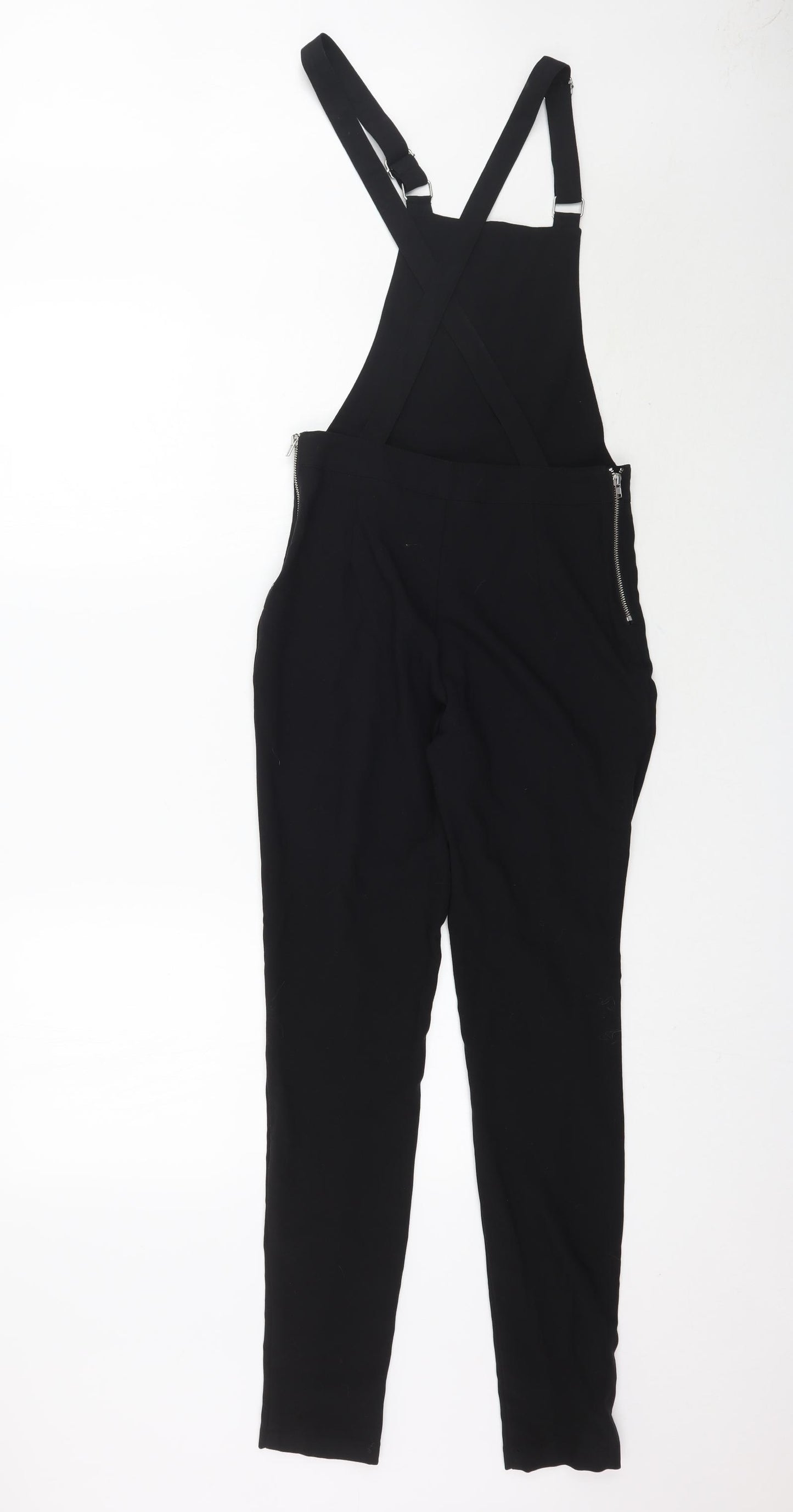 Preworn Womens Black   Dungaree One-Piece Size 6 L29 in