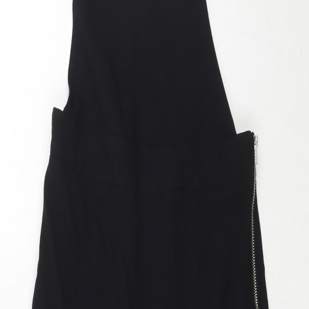 Preworn Womens Black   Dungaree One-Piece Size 6 L29 in