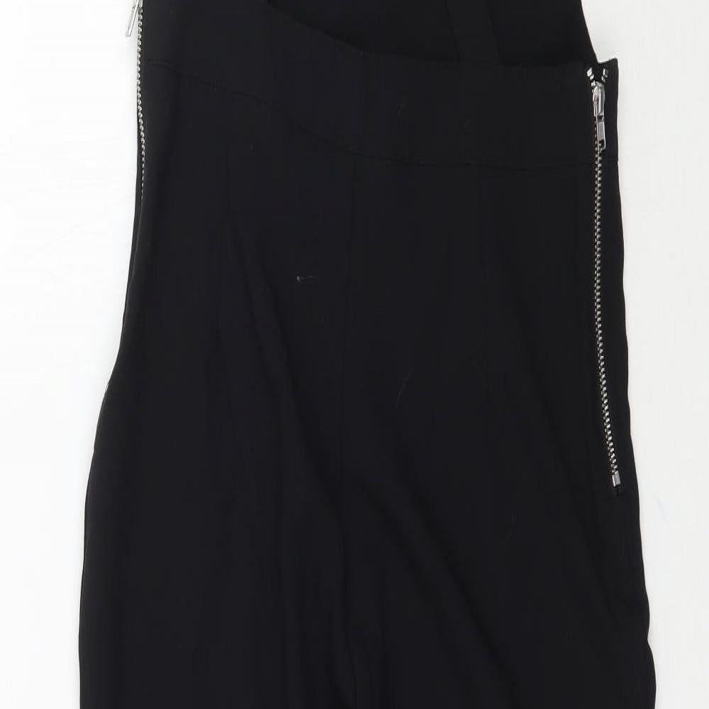 Preworn Womens Black   Dungaree One-Piece Size 6 L29 in