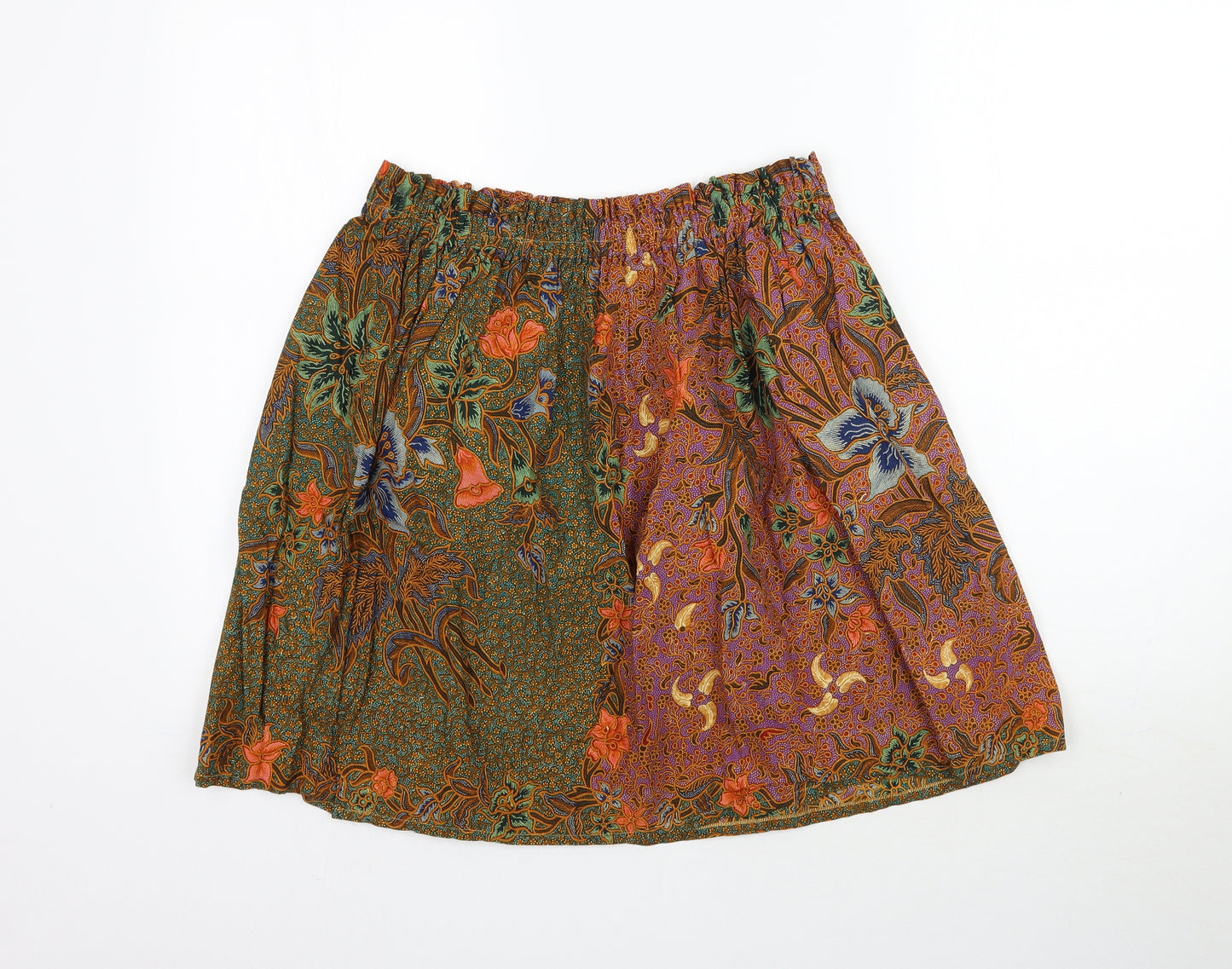 Preworn Womens Multicoloured Floral  Mini Skirt Size L