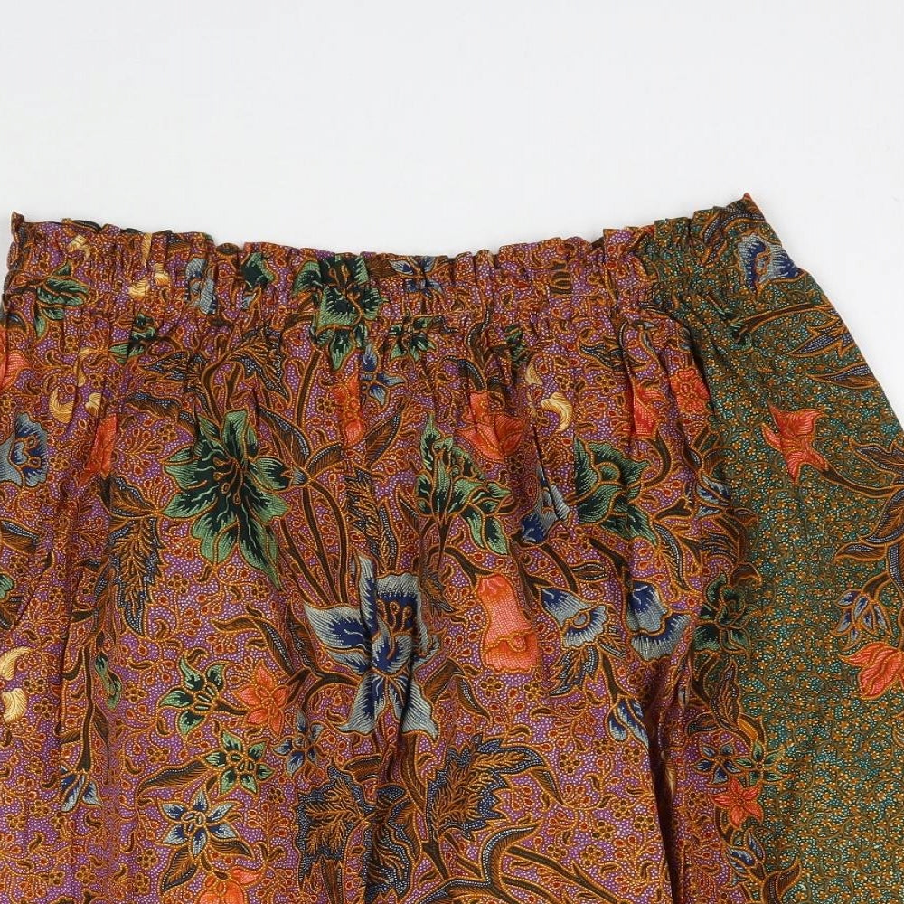 Preworn Womens Multicoloured Floral  Mini Skirt Size L