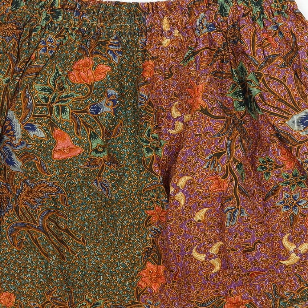 Preworn Womens Multicoloured Floral  Mini Skirt Size L