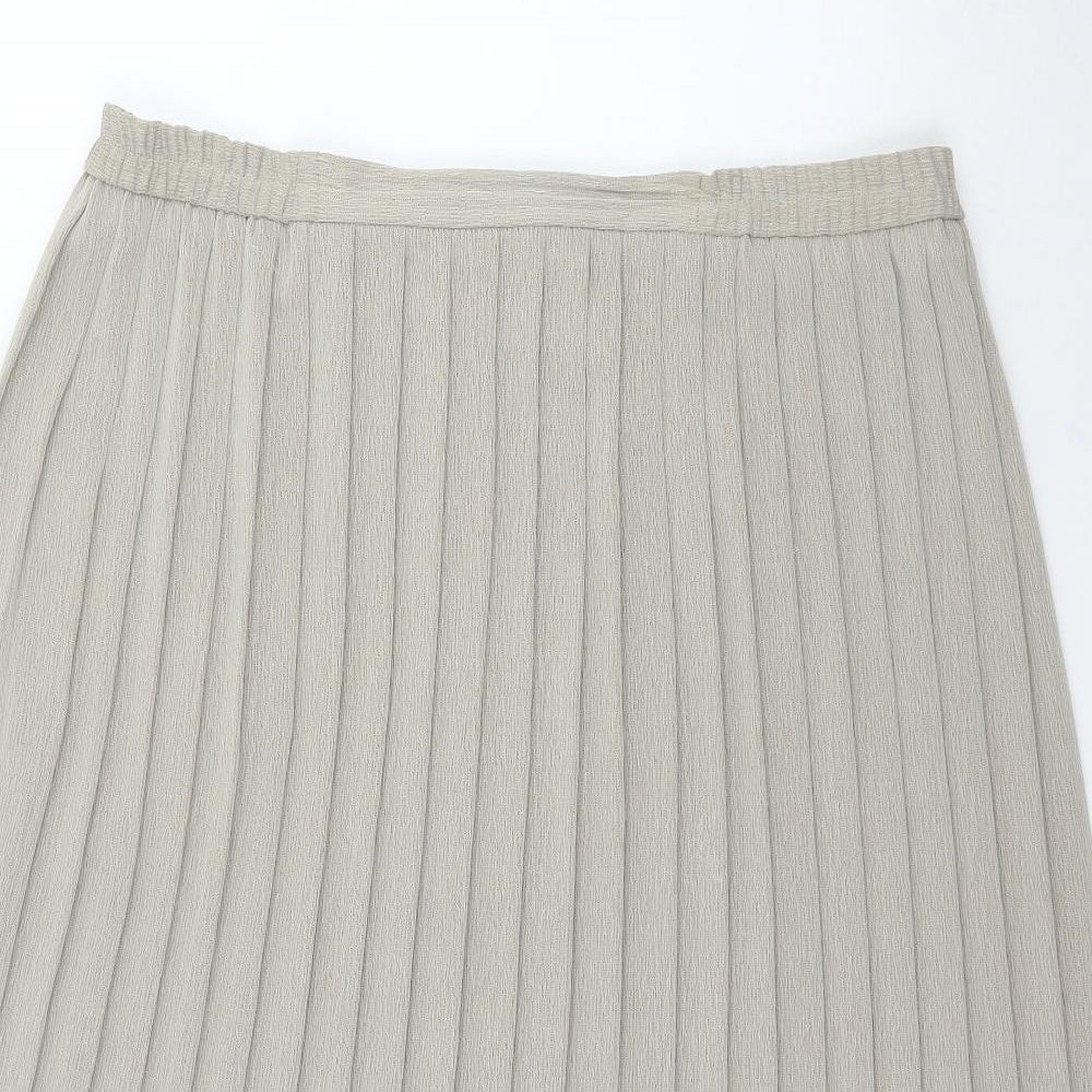 Your 6th sense Womens Beige   Pleated Skirt Size 20