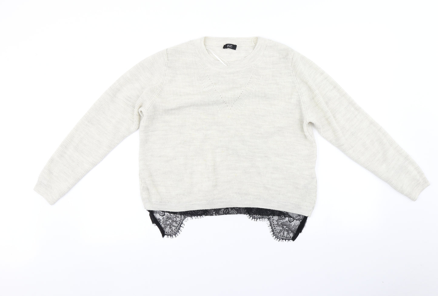 F&F Womens Beige   Pullover Jumper Size 12