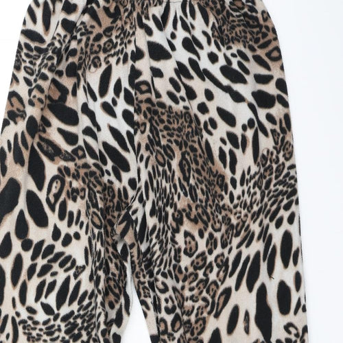 Preworn Womens Brown Animal Print   Lounge Pants Size M