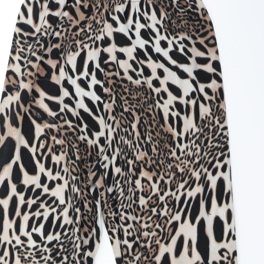 Preworn Womens Brown Animal Print   Lounge Pants Size M
