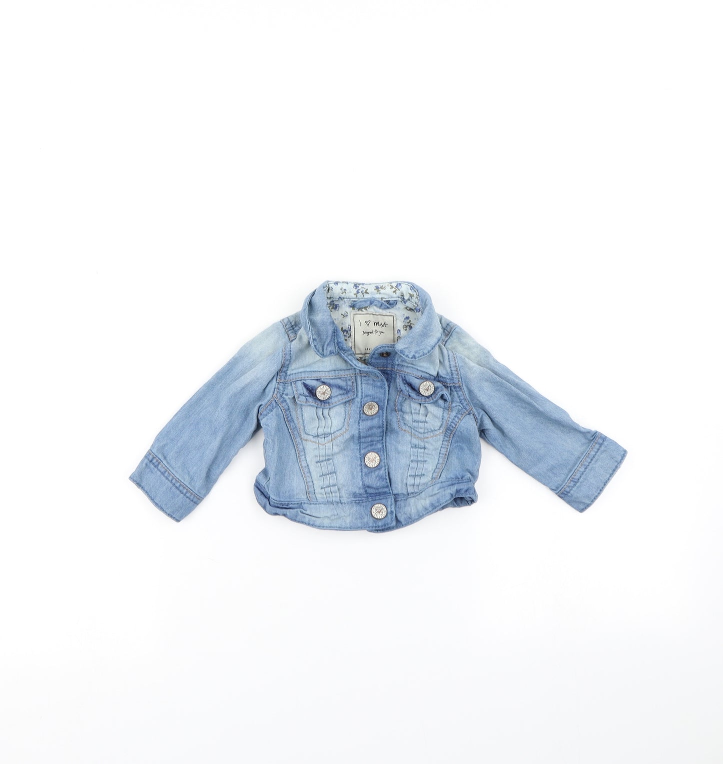 NEXT Baby Blue  Ramie Jacket  Size 3-6 Months