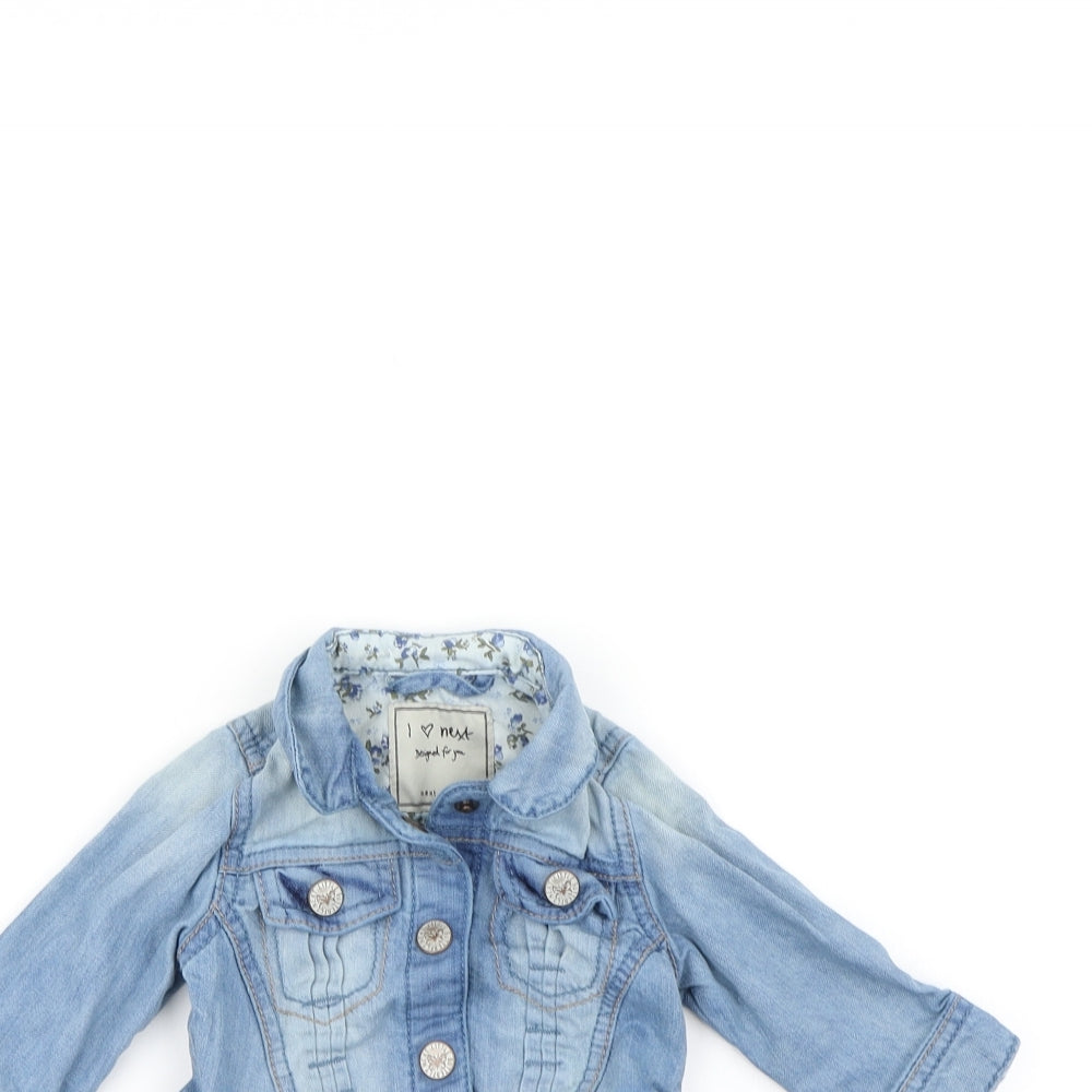 NEXT Baby Blue  Ramie Jacket  Size 3-6 Months