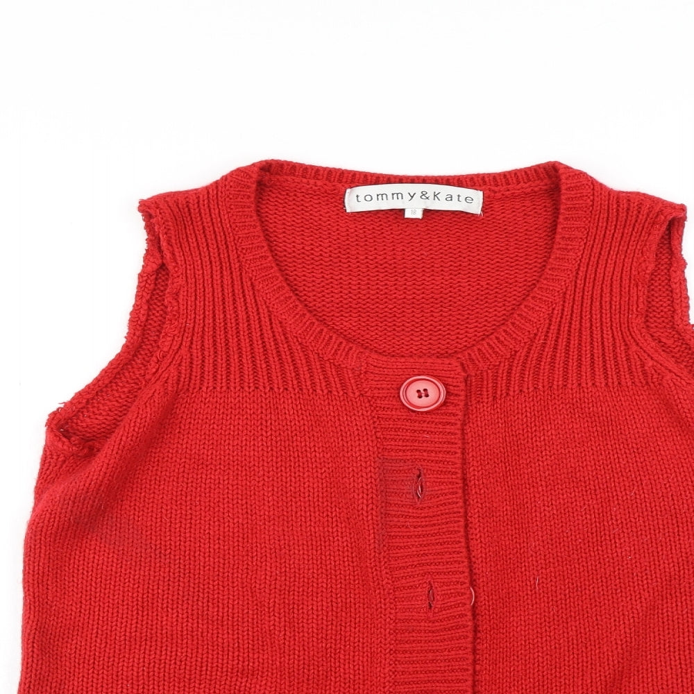 Tommy & Kate Womens Red   Cardigan Jumper Size 18