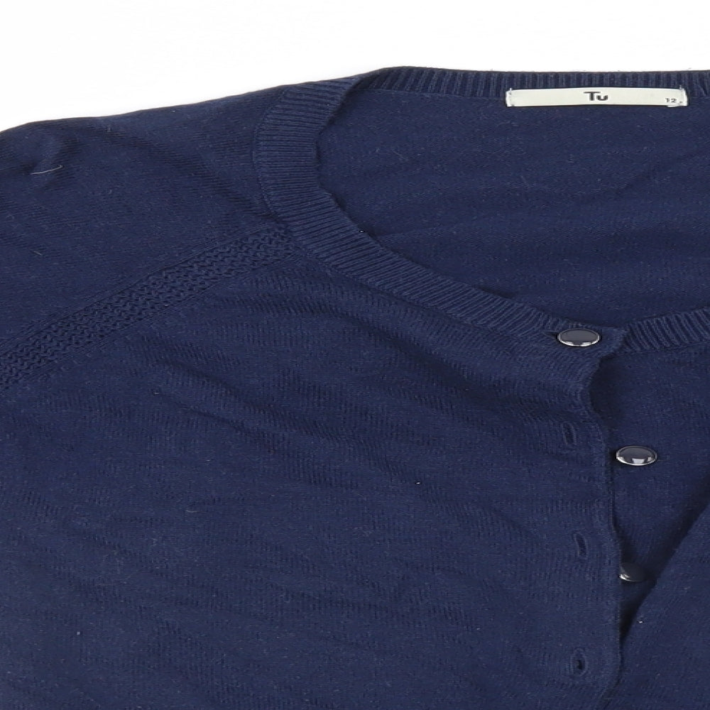 TU Womens Blue   Cardigan Jumper Size 12