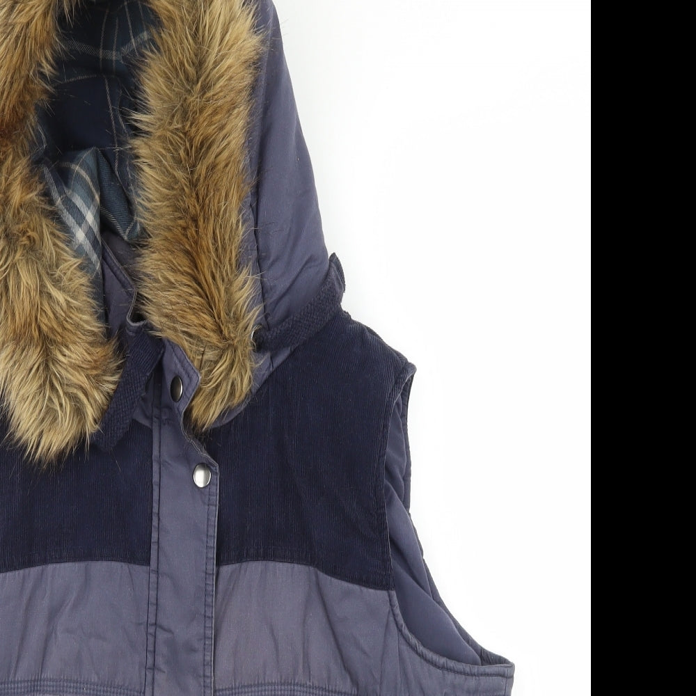 Marks and Spencer Womens Blue   Parka Jacket Size 16
