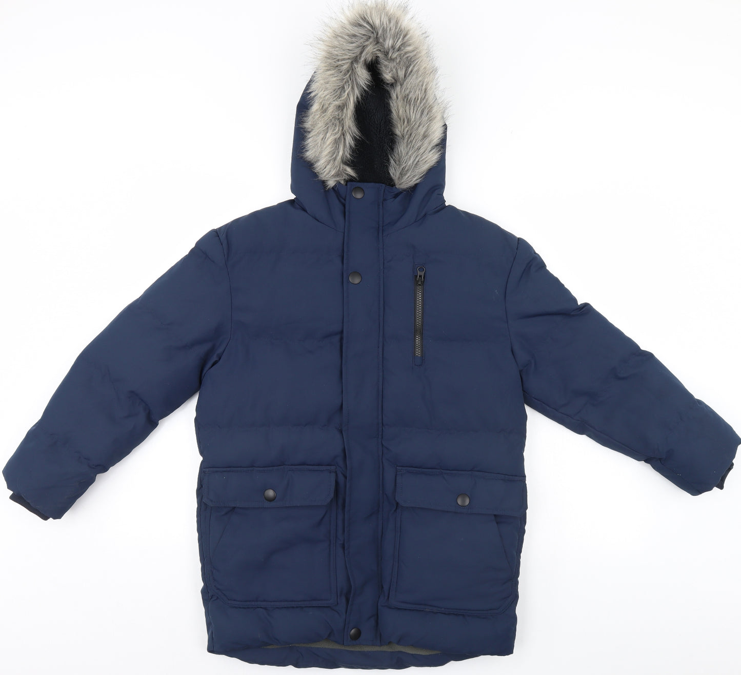 NEXT Boys Blue   Parka Coat Size 11 Years