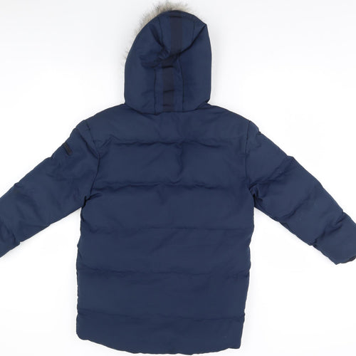 NEXT Boys Blue   Parka Coat Size 11 Years