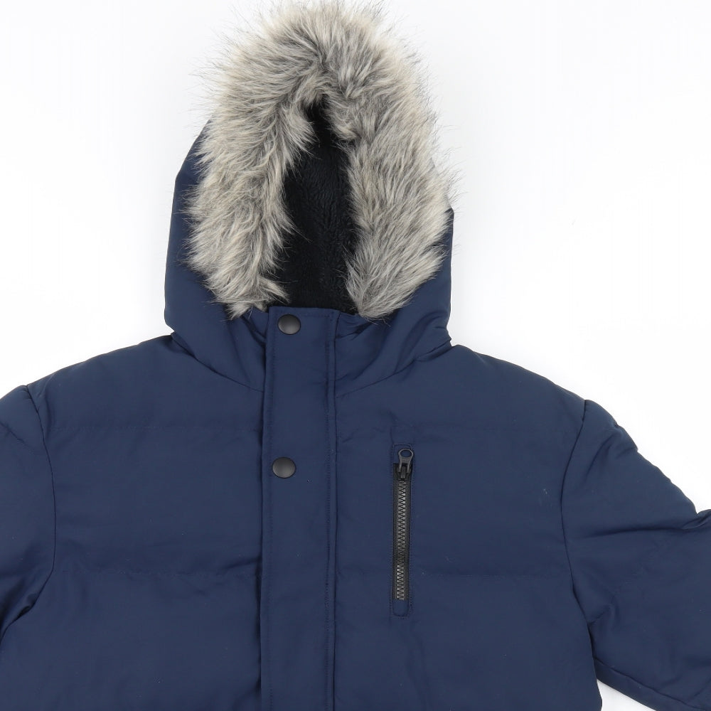 NEXT Boys Blue   Parka Coat Size 11 Years