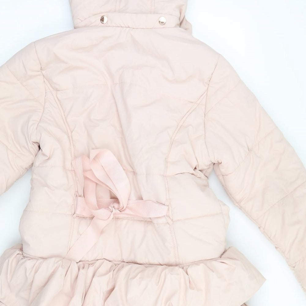 Monsoon Girls Ivory   Parka Coat Size 12-13 Years