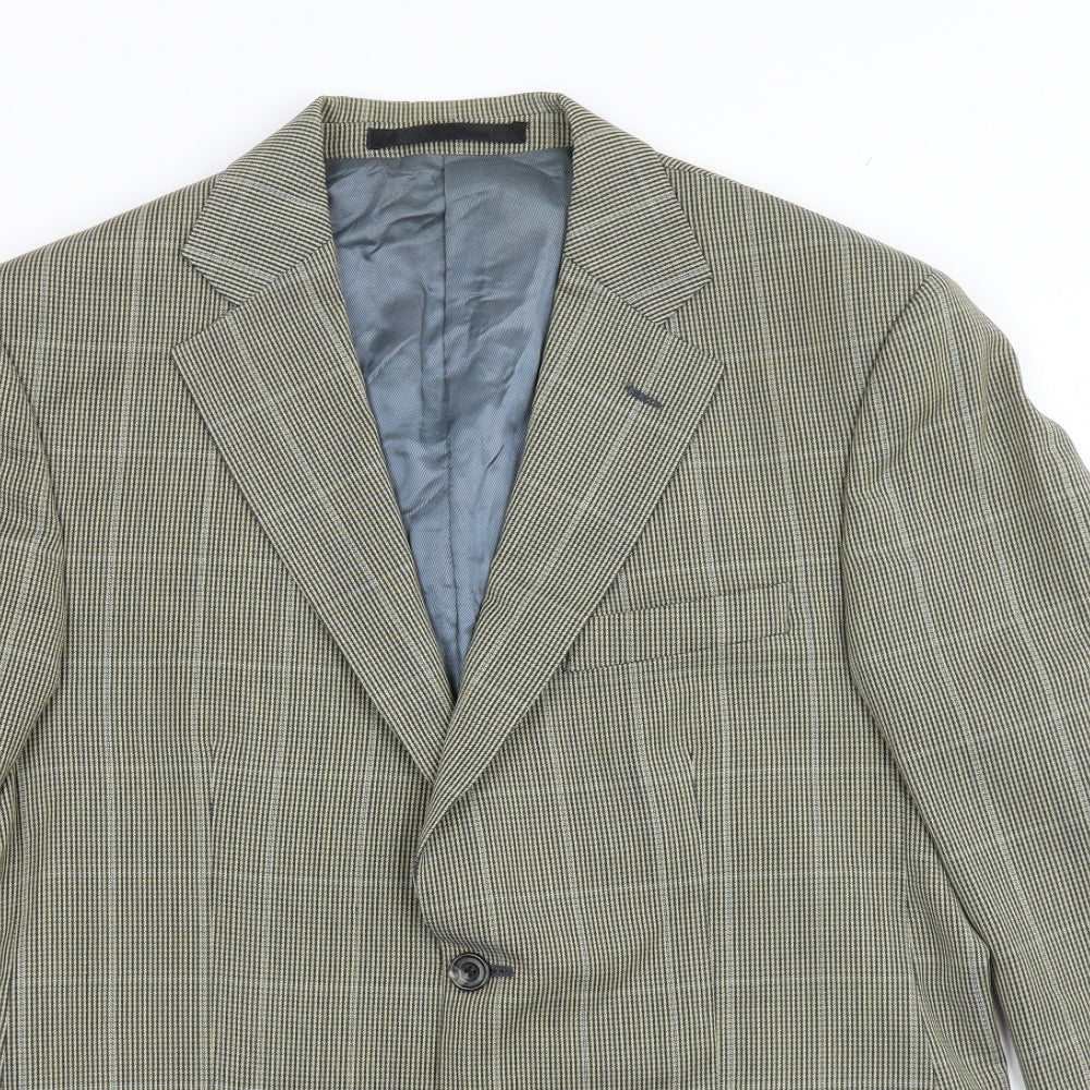 Marks and Spencer Mens Beige Houndstooth  Jacket