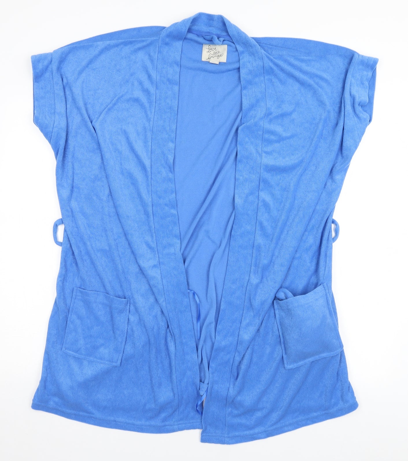 Love To Lounge Womens Blue Solid  Top Pyjama Top Size 18