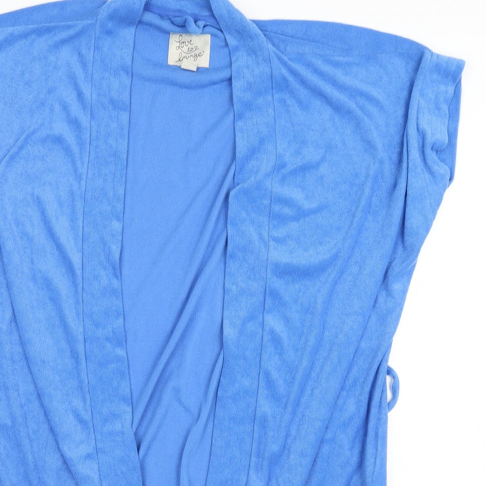 Love To Lounge Womens Blue Solid  Top Pyjama Top Size 18