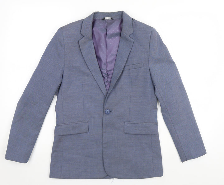 George Boys Blue Full Zip Jumper Size 11-12 Years