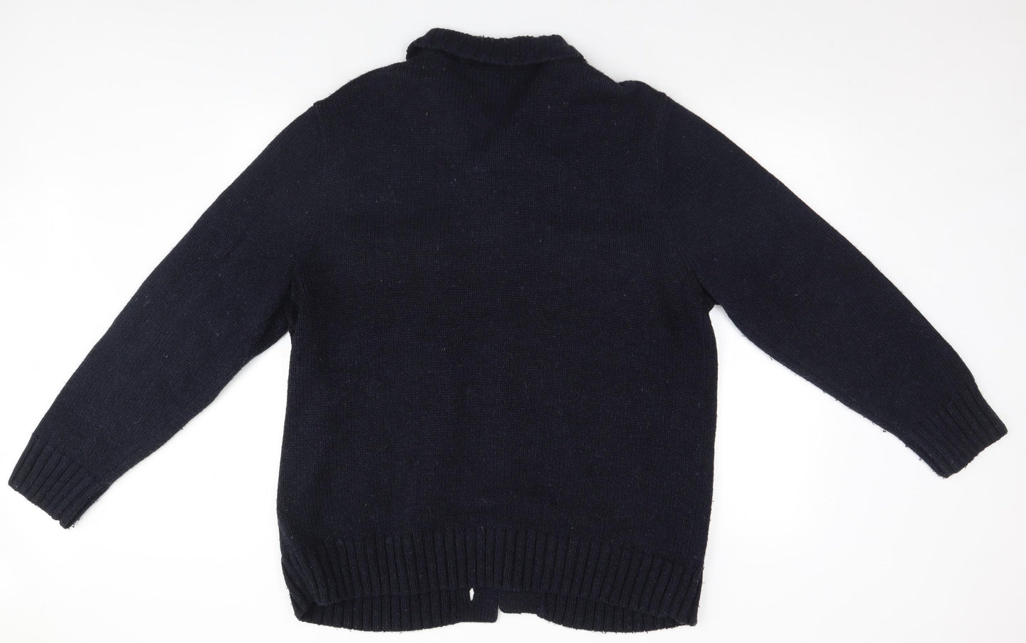 TU Mens Black   Cardigan Jumper Size XL
