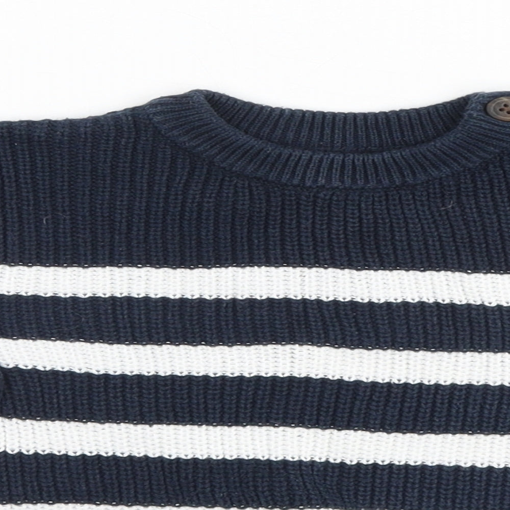 NEXT Baby Blue Striped  Pullover Jumper Size 18-24 Months