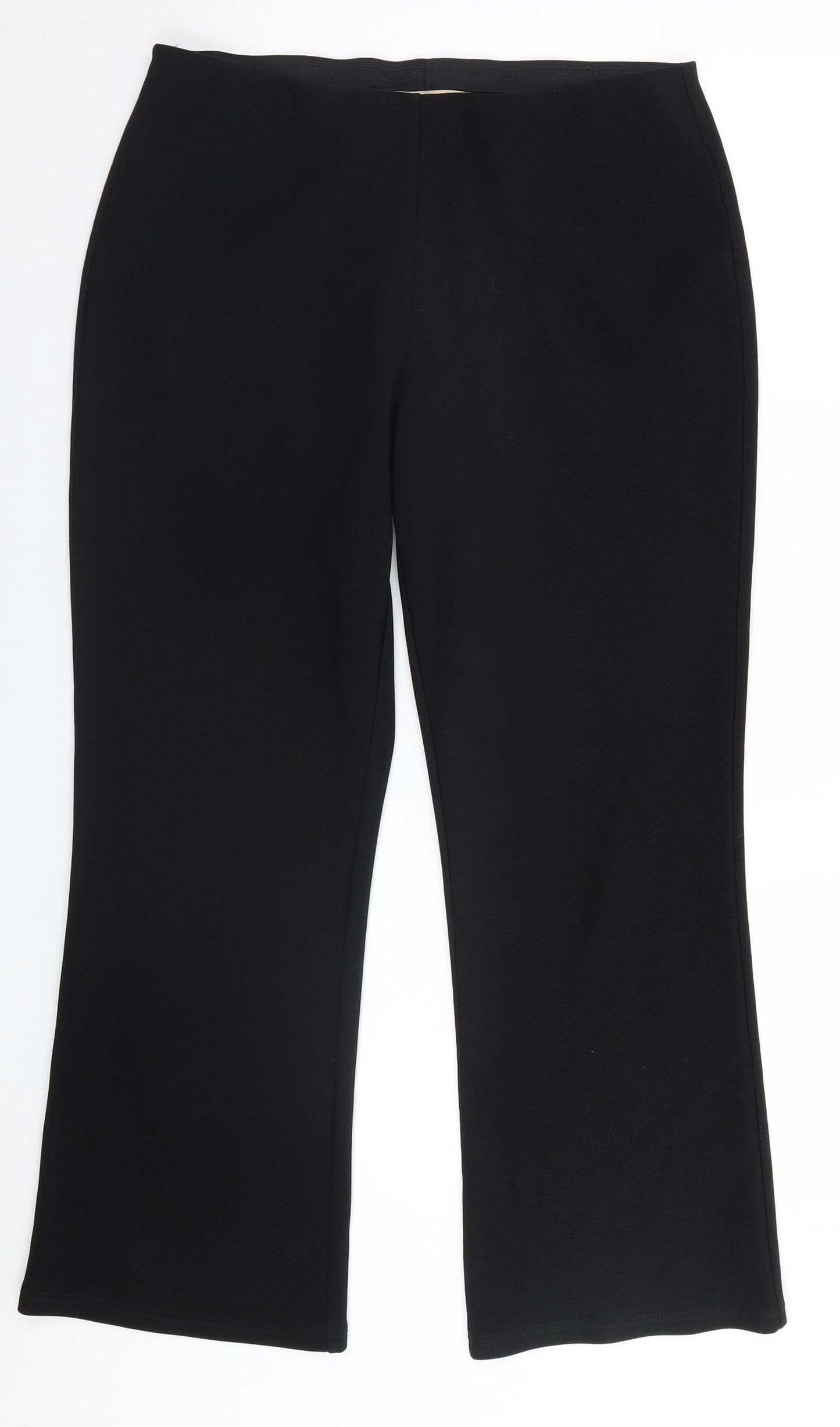 vidaXL Womens Black   Trousers  Size 14 L26 in