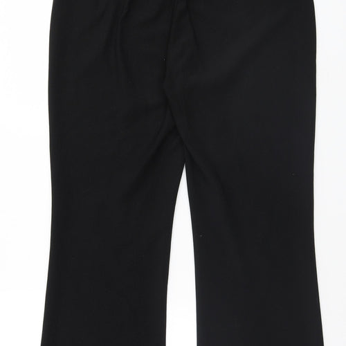 vidaXL Womens Black   Trousers  Size 14 L26 in