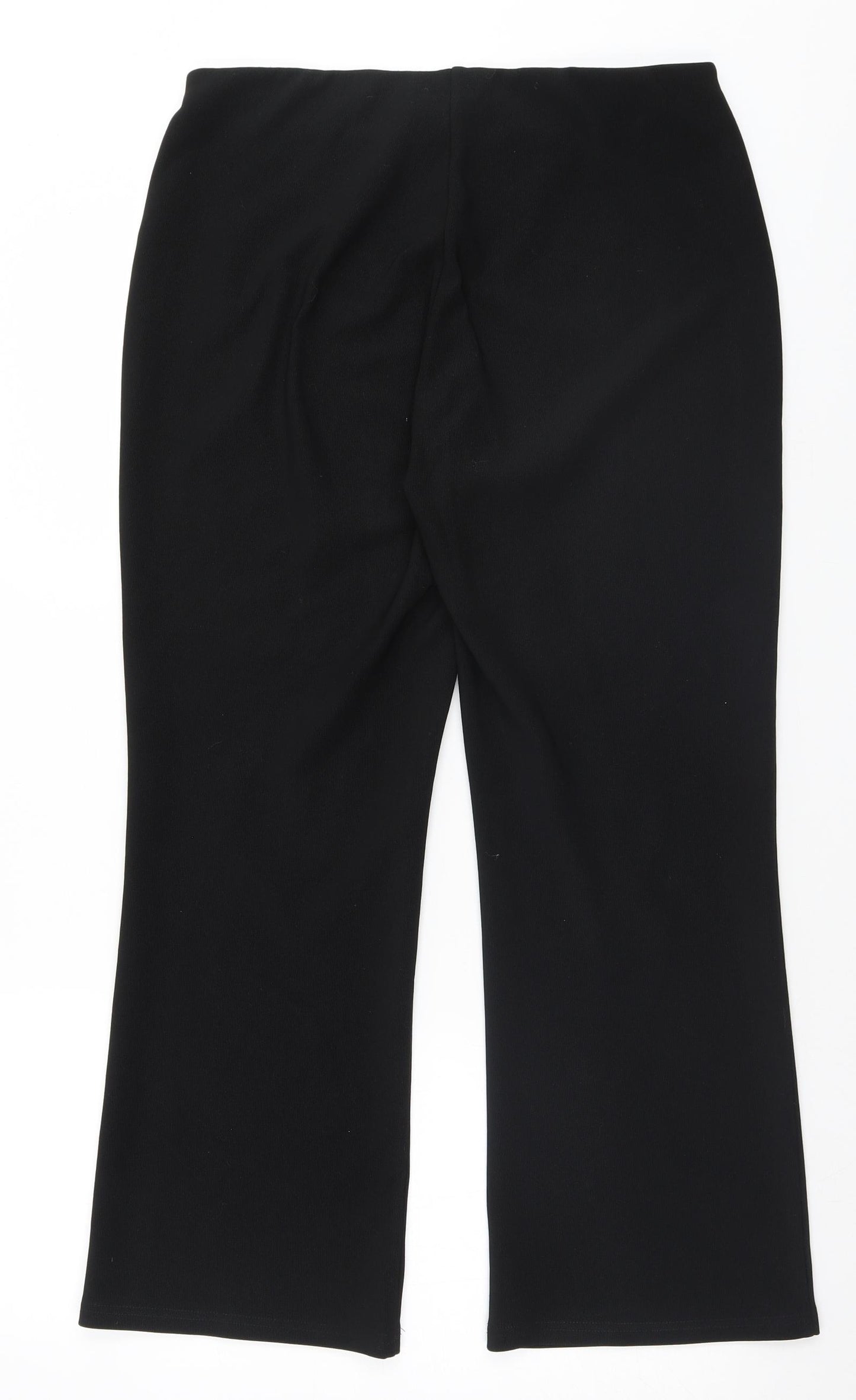 vidaXL Womens Black   Trousers  Size 14 L26 in
