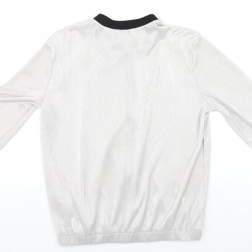 Atmosphere Womens Silver   Full Zip Jumper Size 10