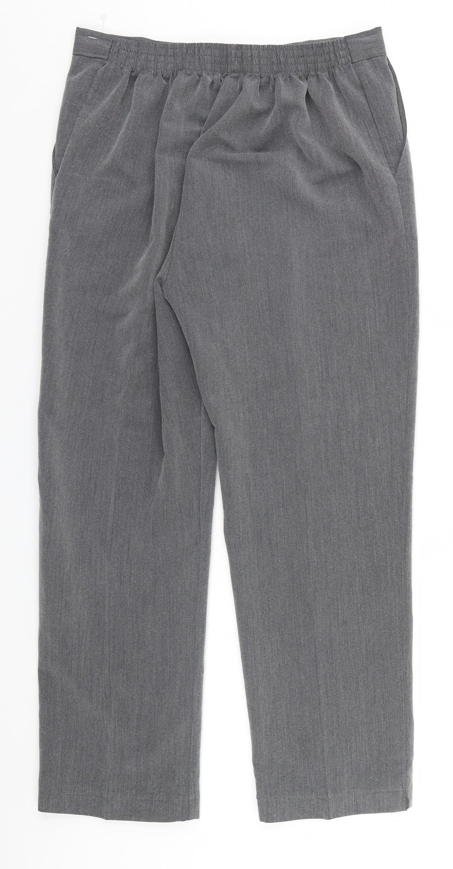 Preworn Womens Grey   Trousers  Size 12 L25 in
