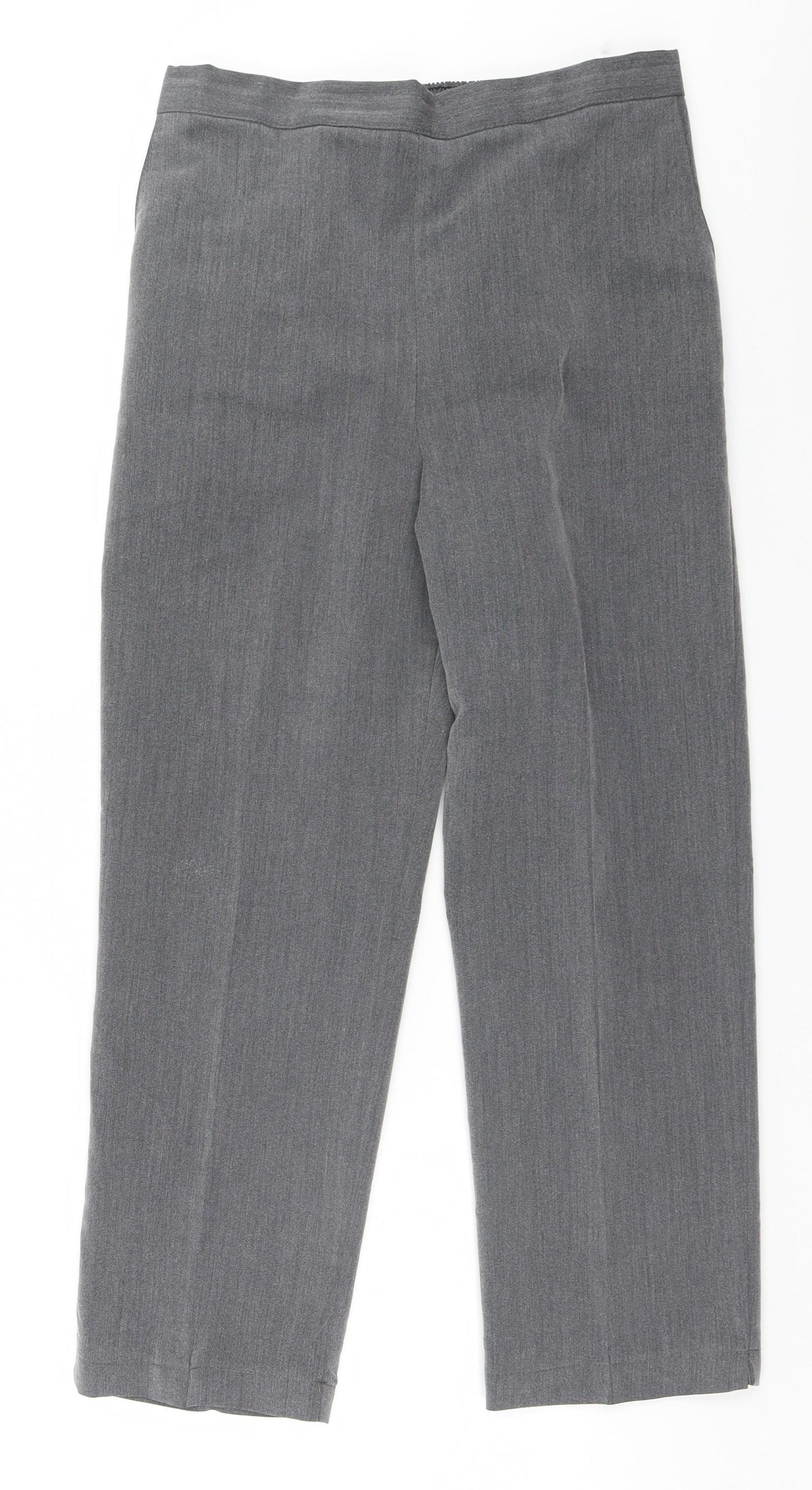 Preworn Womens Grey   Trousers  Size 12 L25 in