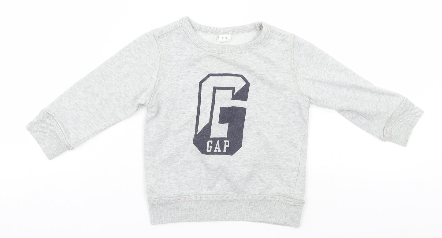 Gap Girls Grey   Pullover Sweatshirt Size 2 Years