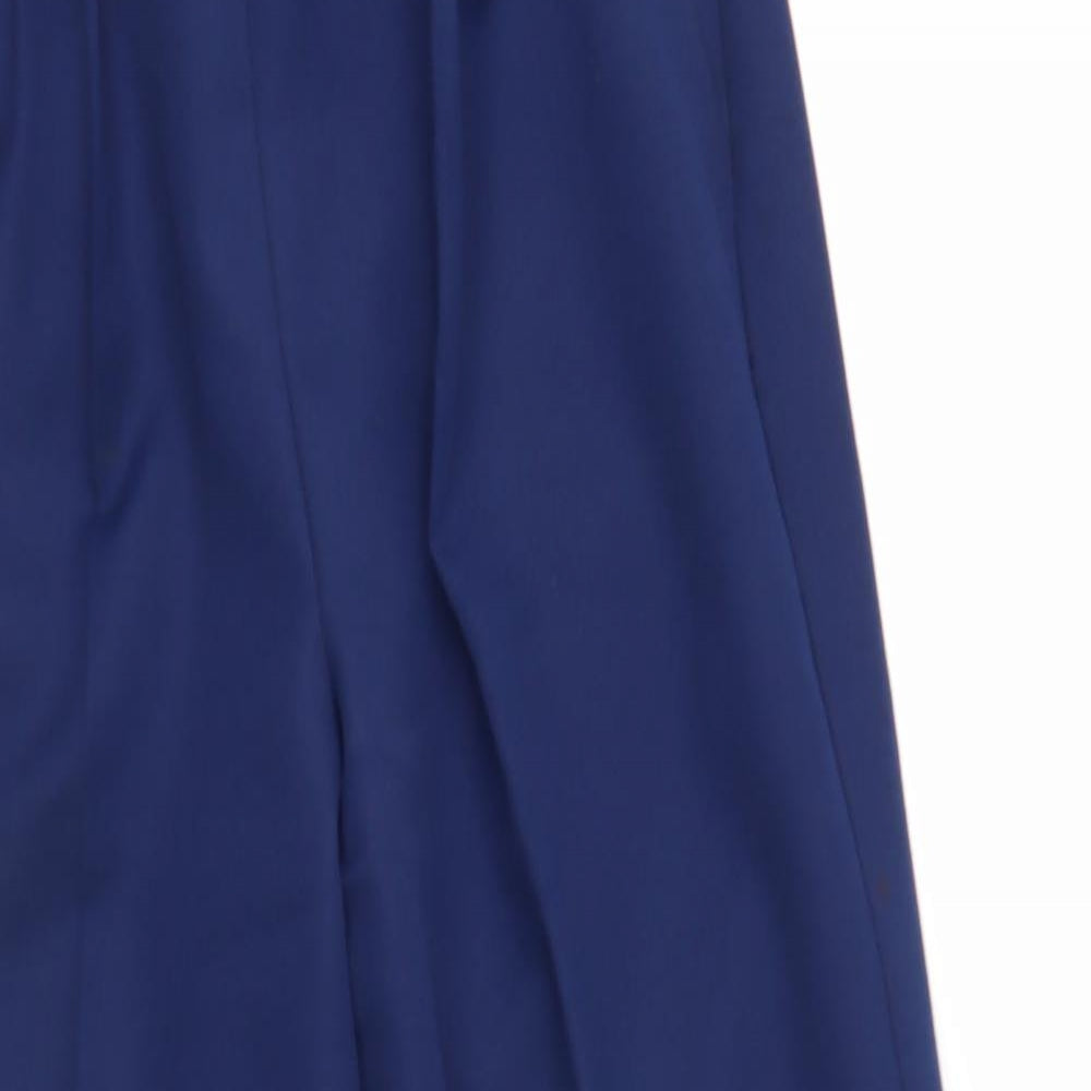Slimma Womens Blue    Suit Trousers Size 12 L25 in