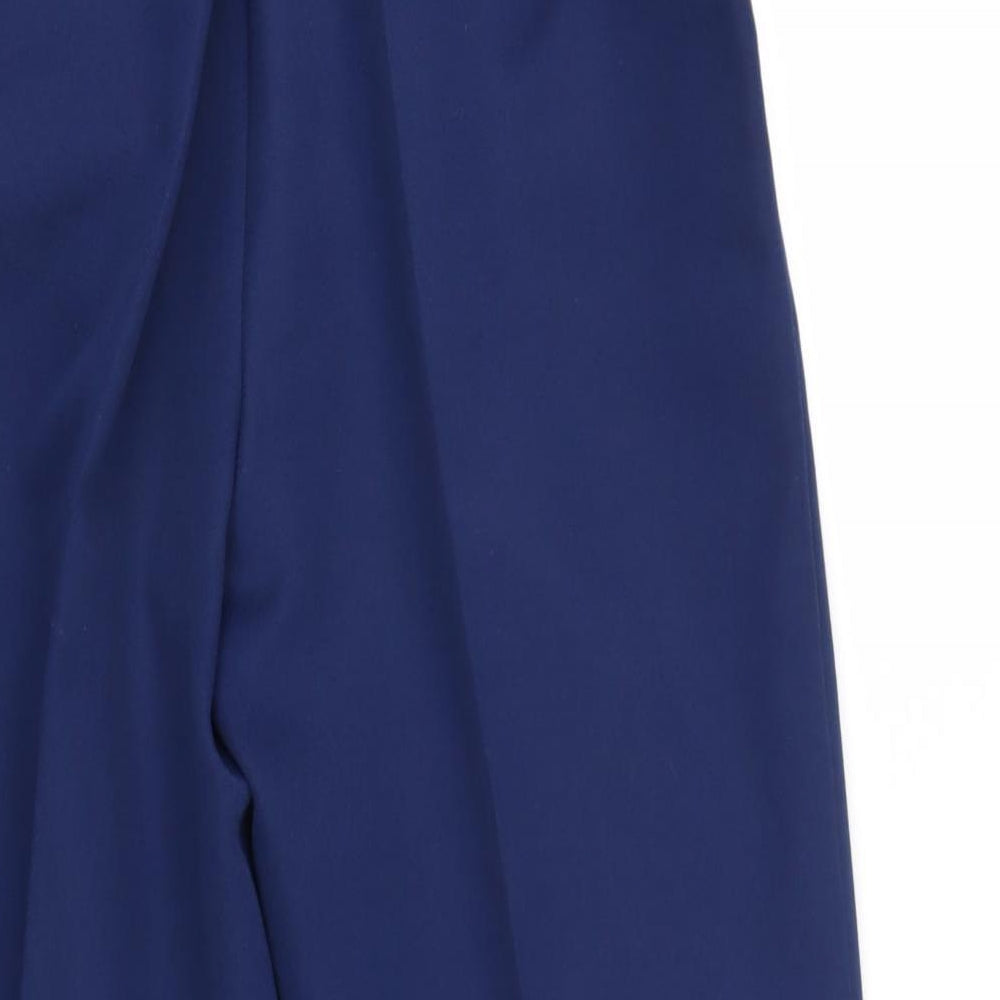 Slimma Womens Blue    Suit Trousers Size 12 L25 in