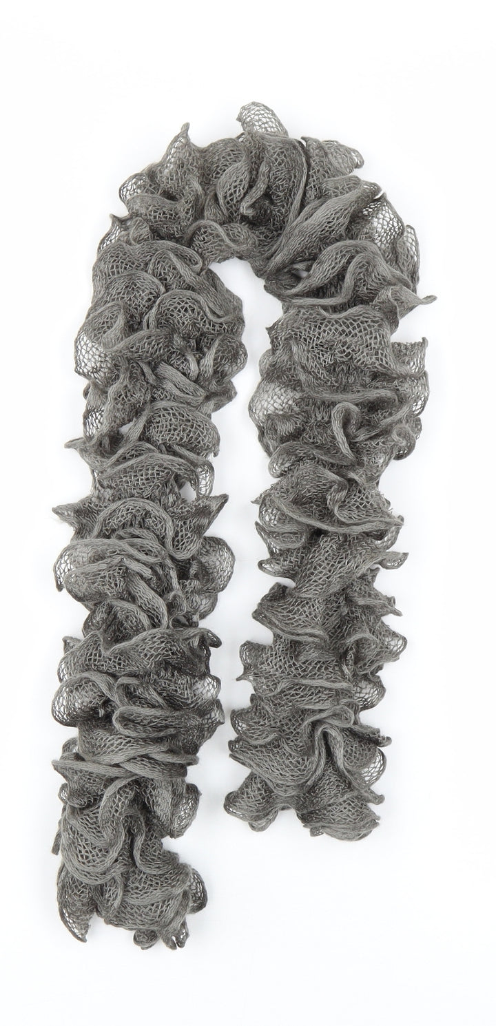 Preworn Womens Grey    Scarf   - boa