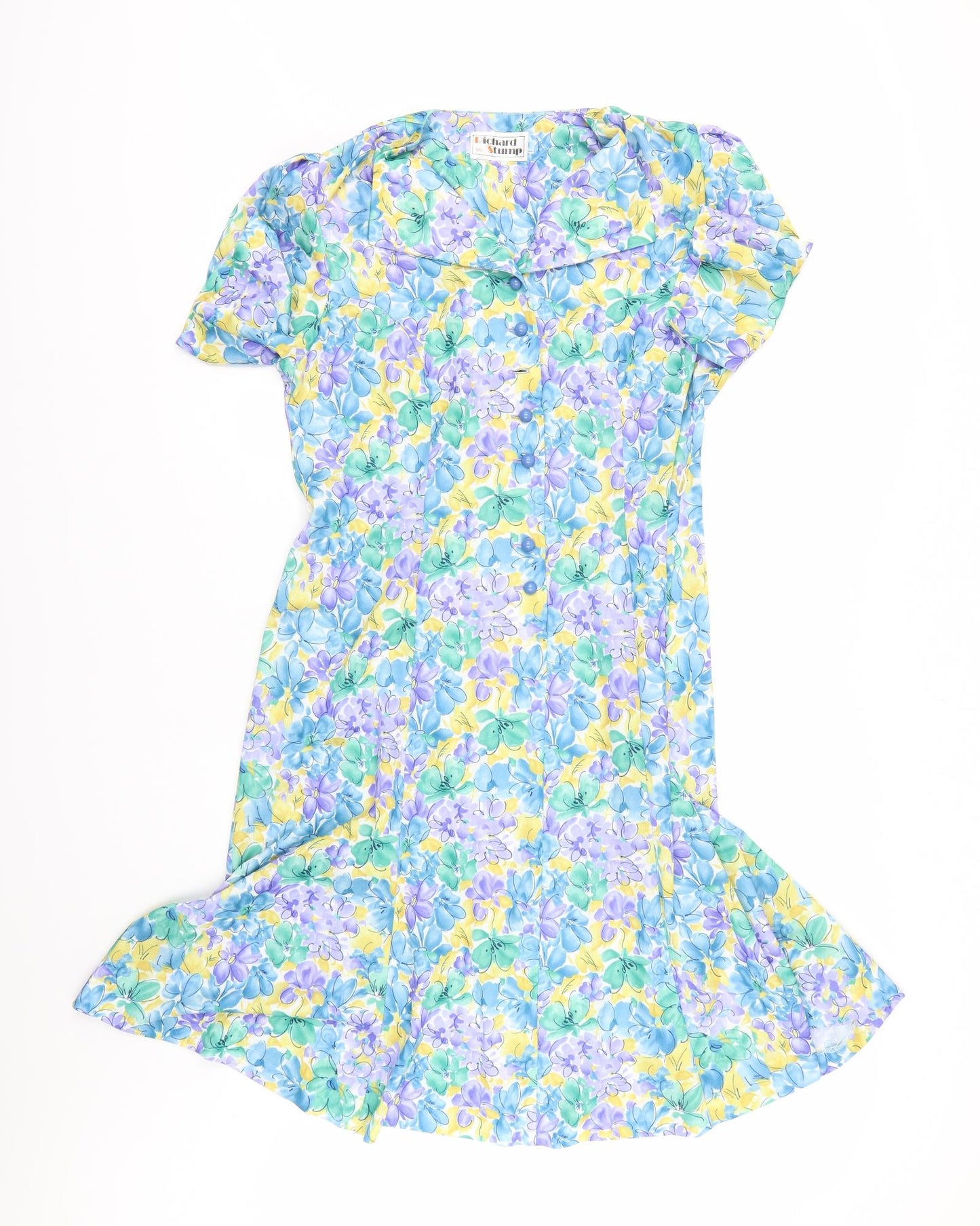 Richard Stump Womens Multicoloured Floral  A-Line  Size 18  - short length