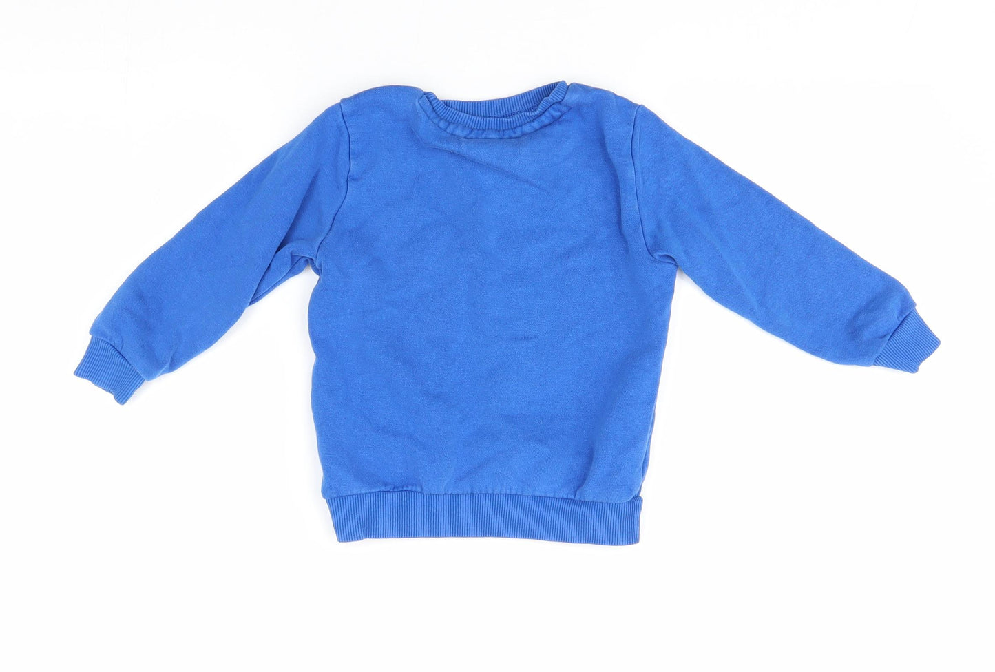 George Boys Blue   Pullover Jumper Size 2-3 Years  - rainbow