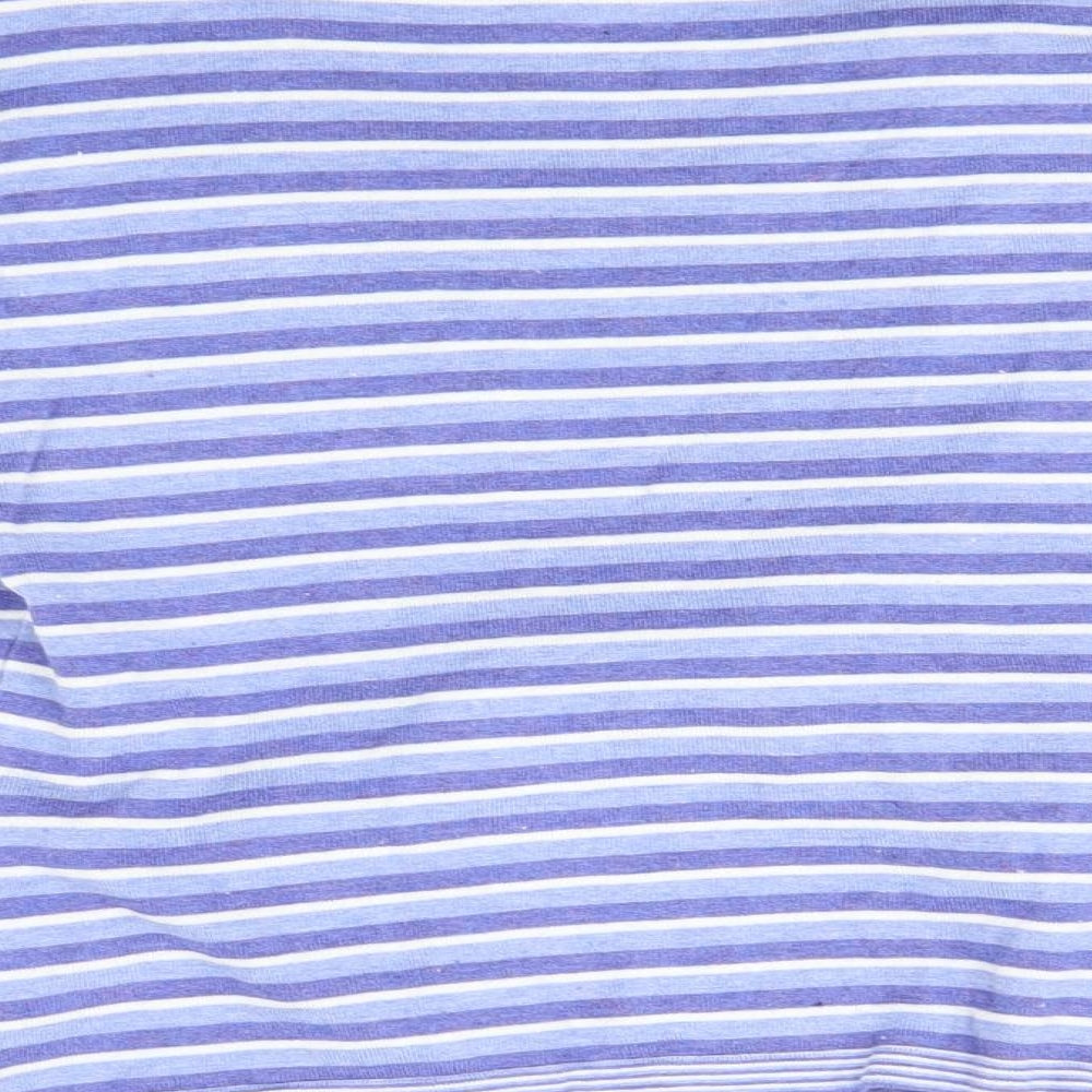 M&Co Womens Blue Striped  Cardigan Jumper Size S