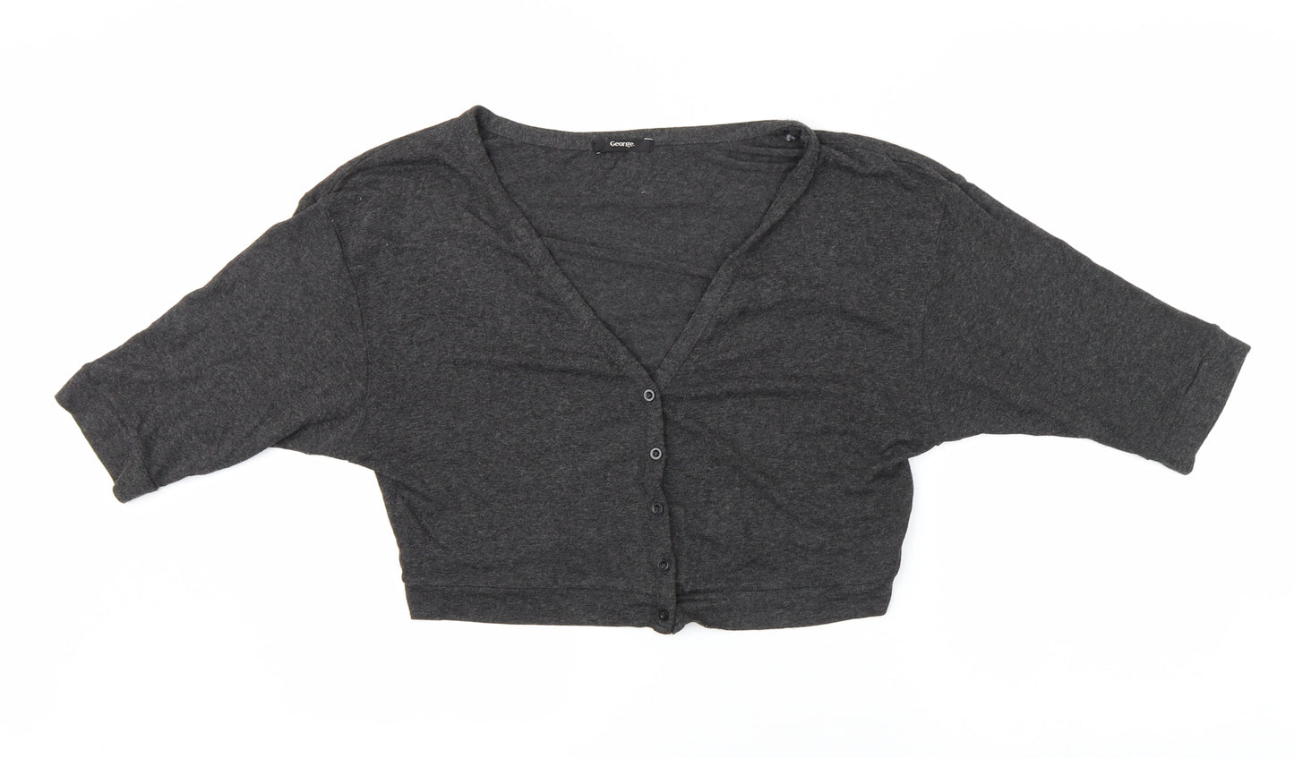 George Womens Grey   Cardigan Jumper Size 12